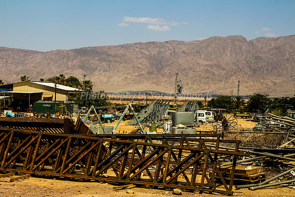 Workshop Area with Jordanian Mountains in Background 2