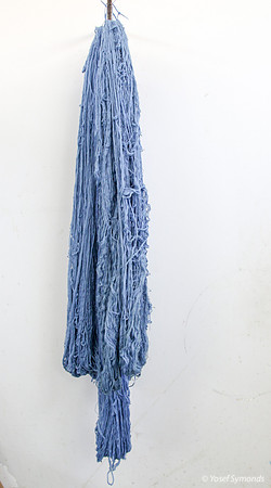 Techelet Blue Strings Drying after Coloration 1