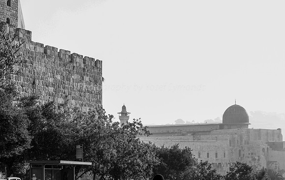 Southern Walls Old City of Jerusalem at Dawn 2