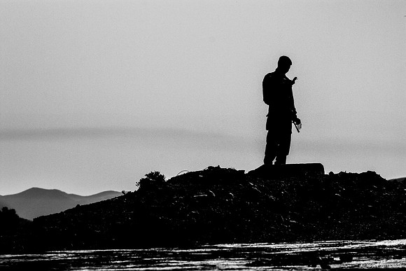 Soldier Guarding Shdema 100129-15