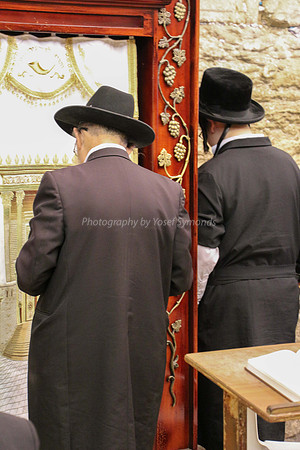 Men Praying at Kotel 8