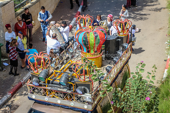 Procession Truck and Sefer Torah