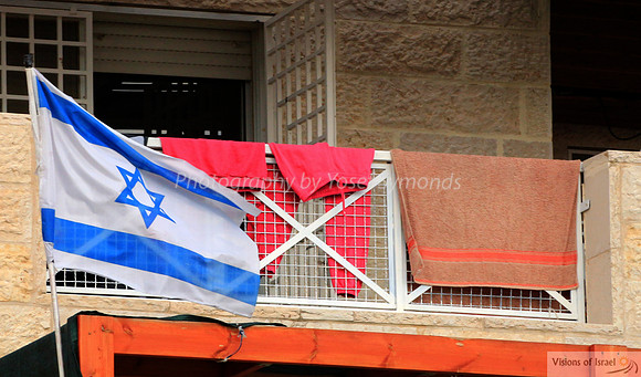 Israel Flag and Washing