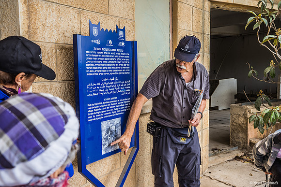 Guide at Atarot Airport 221107-4