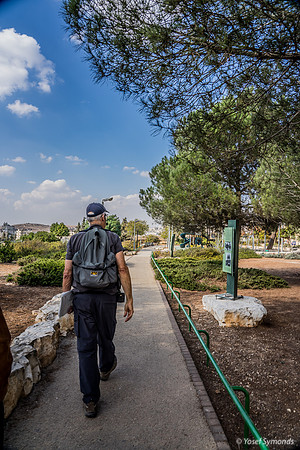 Walking Along Path at Heroism Park 221107-1