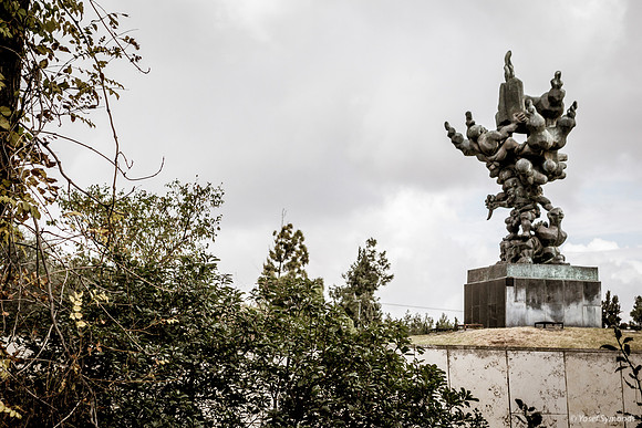 Monument in Grounds of Hadassah Hospital Har Tzofim 181106-2