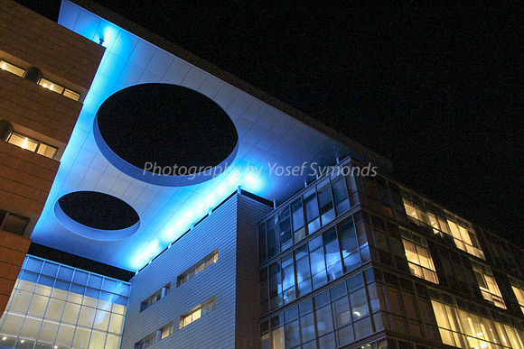 Blue Building at Night 2