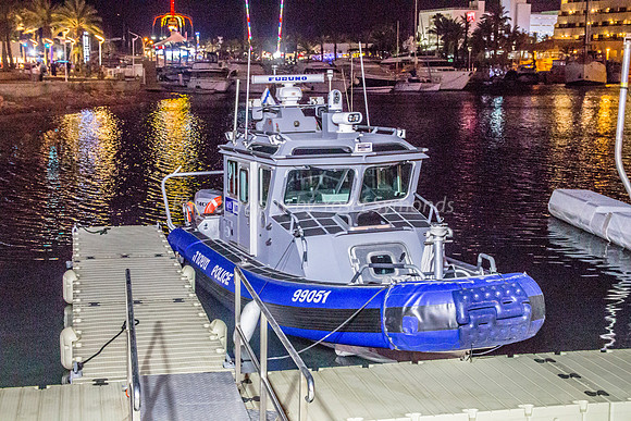 Police Boat on Eilat Harbor 180603-1