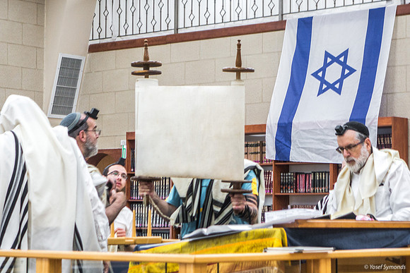 Yom Haatzmaut Flag at Ohr Shalom 190503-2