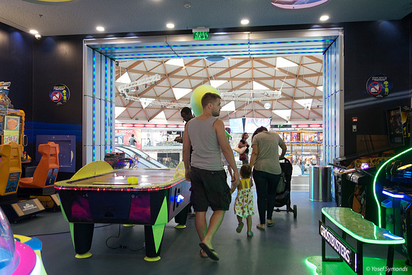 Young Family in Games Arcade Eilat 2