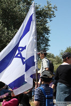 Carrying the Flag for Independence Day