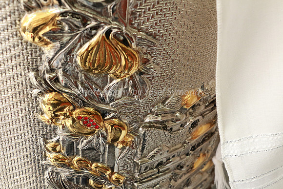 Ornamentation on Sephardi Sefer Torah Donated to Shalev School 3
