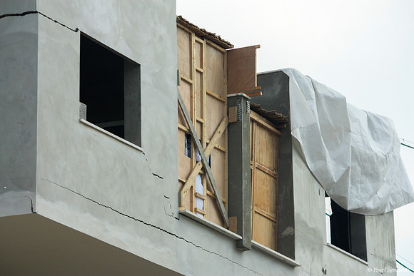 Sukkah Under Construction 2