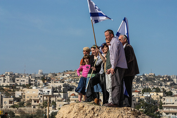 Family with Flags 100129-20