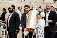 Barmitzvah Boy Returning Torah Scroll 190509-1