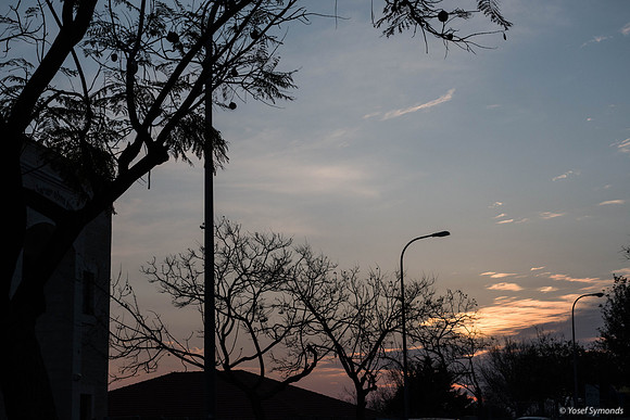 Sunset in Ramat Beit Shemesh Alef 190404-1