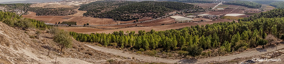 Panorama from Tel Azeka East Across Elah Valley 191121-3