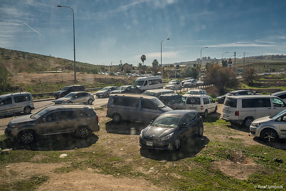 The "Camels" Left By Bedouin Workers At the Checkpoint 230111-1
