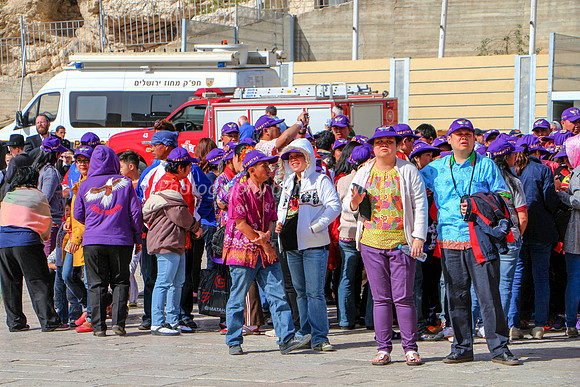 Mongolian Visitors to Western Wall 1