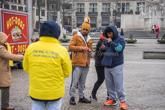 Falun Gong Demonstrators in Action Amsterdam 190131-7