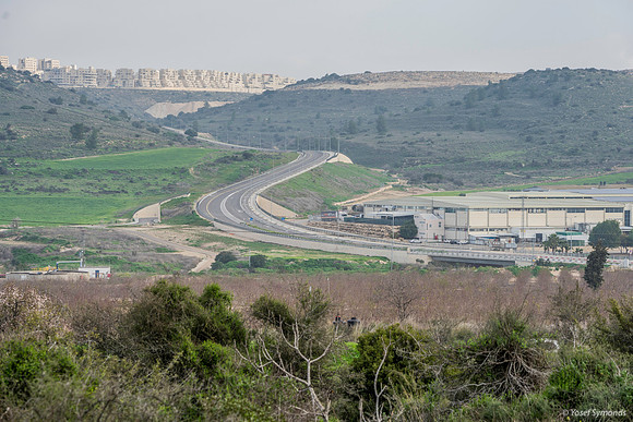 Road Descending from Ramat Beit Shemesh Past Kibbutz Netiv Halamed Hey 200216-1