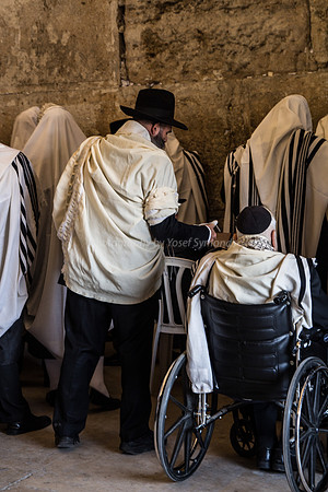 Wheelchair Person at Western Wall