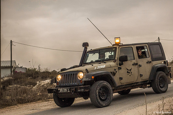 Army Jeep on Patrol 191015-1