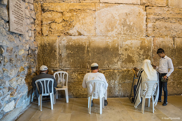 Tunnel Prayer Area of Western Wall 190509-3