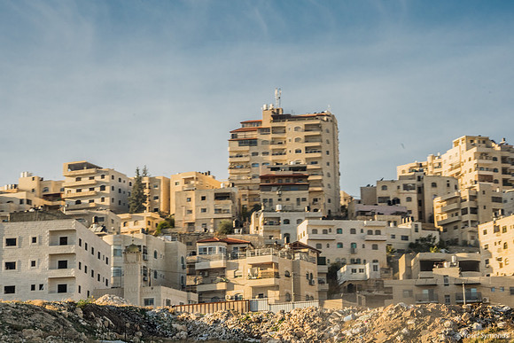 Large Modern Arab Buildings East of Jerusalem - Mostly Unoccupie
