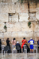 Women of All Types Praying at Western Wall.