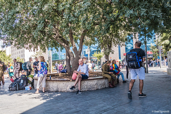 Sunday Morning Near Jerusalem Central Bus Station 220626-3