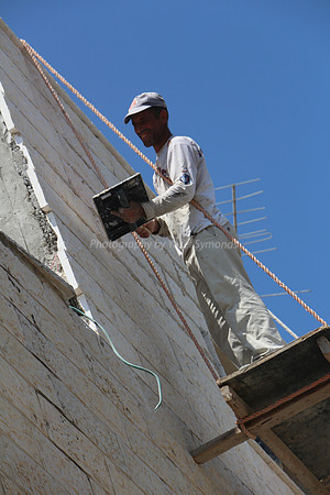 Construction Worker On Rope Scaffold 6
