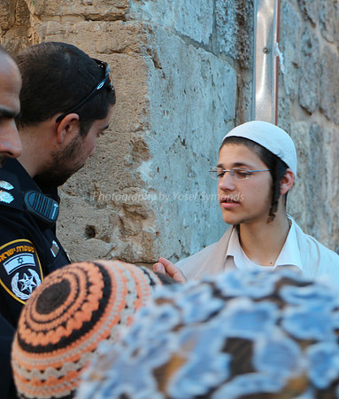 Policemen Explaining Restrictions