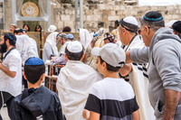 Barmitzvah Boy Returning Torah Scroll 190509-7