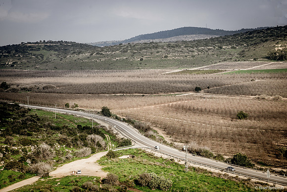View Across Kibbutz Netiv Halamed Hey Fields Looking SW 200216-3