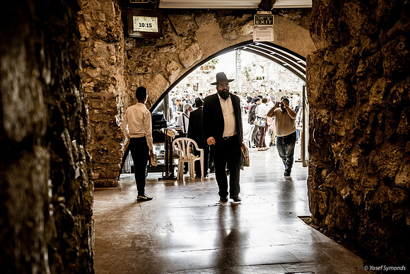Tunnel Prayer Area of Western Wall 190509-2