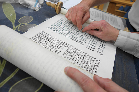 Checking the Holy Parchment of a Book of the Prophets 5