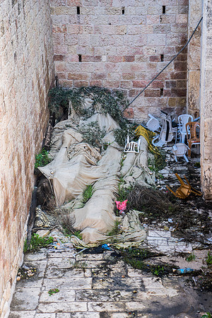 Timbers from Temple Eras Rotting Outside 190212-2