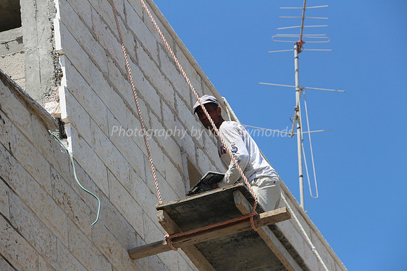 Construction Worker On Rope Scaffold 3