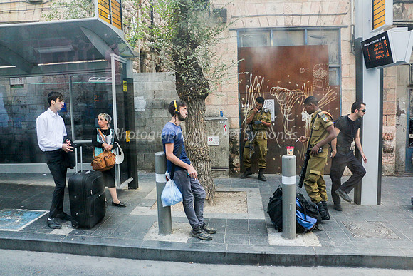 Sunday Morning - Jerusalem Bus Stop