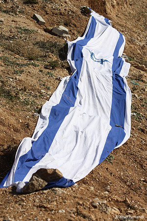 Israeli Flag at Shdema 100129-6