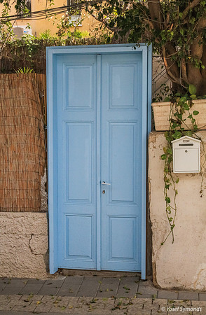 Blue Door Gate 140107-4