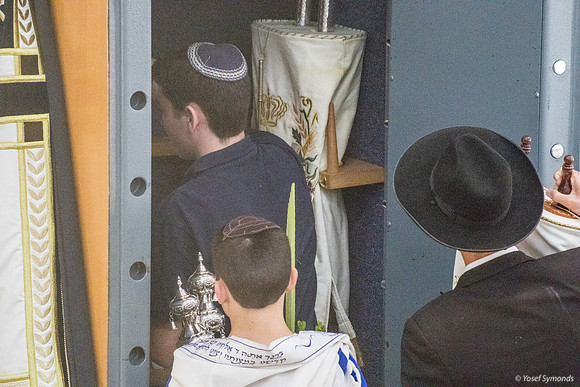 Returning Sifrei Torah to Ark 191020-2