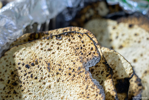 Stacked Matza from Oven 190408-8
