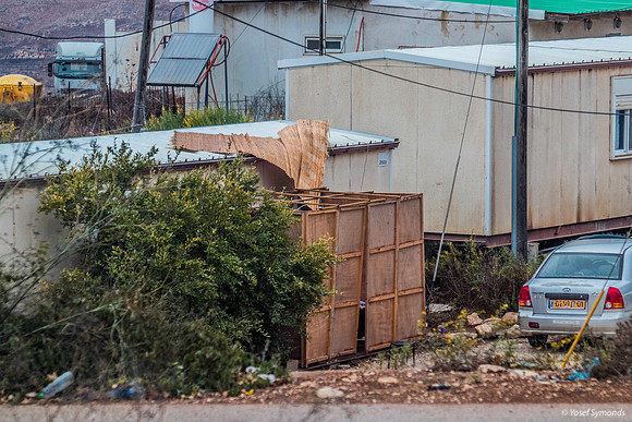 Fallen Sukkah Roof Yitzhar 191015-4