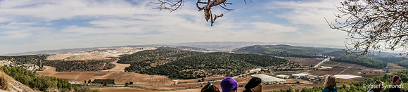 Panorama from Tel Azeka East Across Elah Valley 191121-5